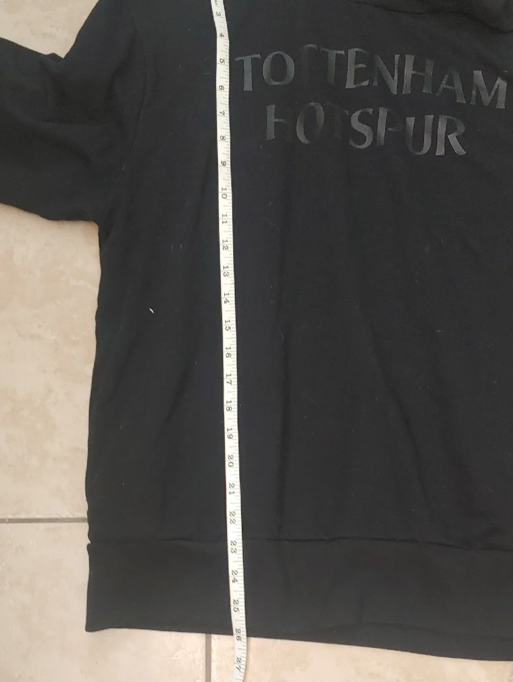 Tottenham Hotspur Official Black Hoodie Unisex Size XL